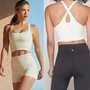 SPIRITUAL GANGSTER Athena Longline Sports Bra White M/L